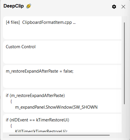 DeepClip screenshot